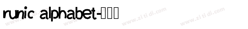 runic alphabet字体转换